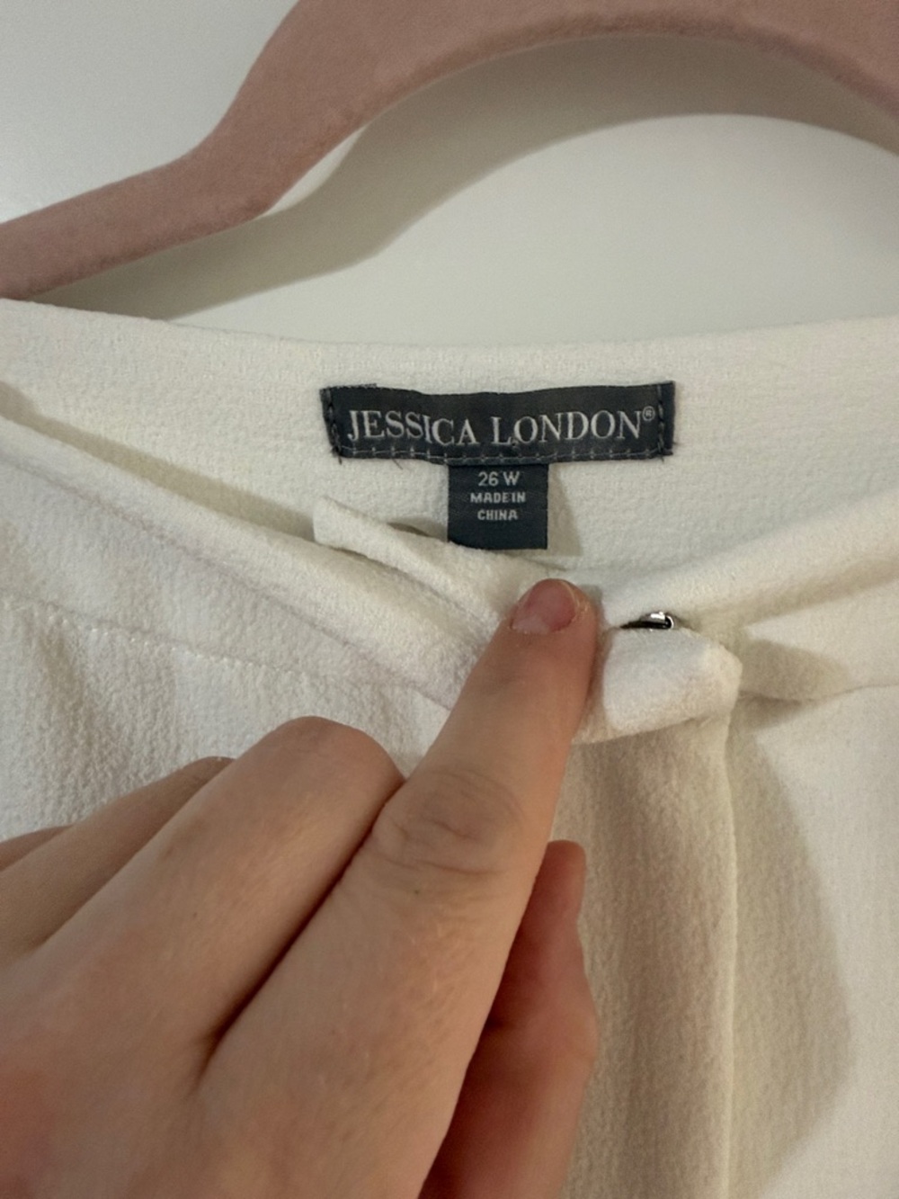 Jessica London Cream Two-Piece Pantsuit Jacket & Trousers - Picture 3 of 13